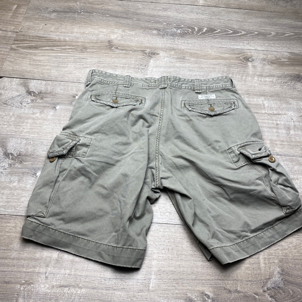 Polo Ralph Lauren Shorts Cargo Mens 38 Green Cotton  Utility - Picture 3 of 11